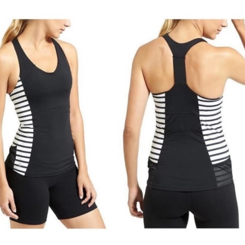 🌟 Athleta Stripe Ace Racerback Support Tank, small